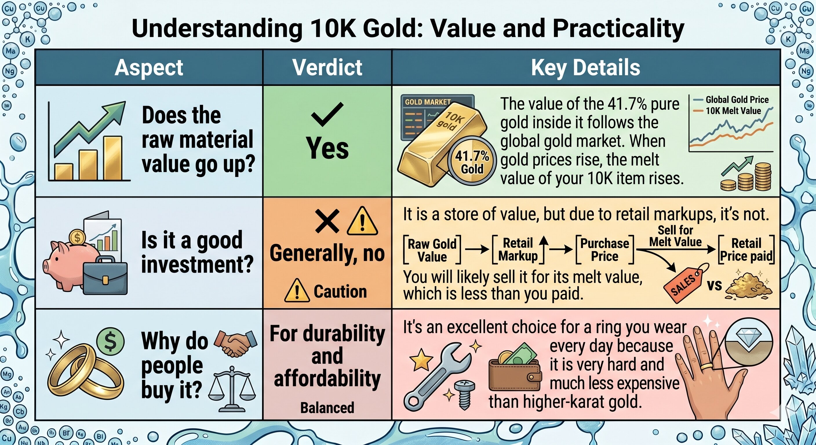 understanding 10K gold